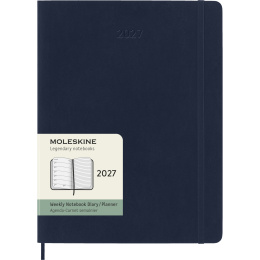Diary 12M Weekly Notebook 2027 Softcover XL Sapphire Blue  in the group Paper & Pads / Planners / 12-Month Planners at Pen Store (137469)