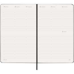 Diary 12M Weekly Vertical 2027 Hardcover Large Black  in the group Paper & Pads / Planners / 12-Month Planners at Pen Store (137470)