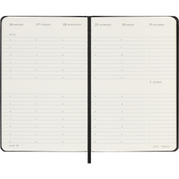 Diary 12M Weekly Vertical 2027 Hardcover Pocket Black  in the group Paper & Pads / Planners / 12-Month Planners at Pen Store (137471)
