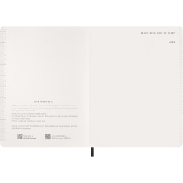 Diary 12M Weekly Vertical 2027 Essential Softcover XXL Black in the group Paper & Pads / Planners / 12-Month Planners at Pen Store (137472)