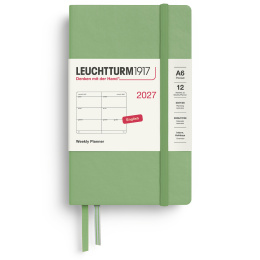 Diary Weekly Planner 2027 A6 Sage in the group Paper & Pads / Planners / 12-Month Planners at Pen Store (137483)