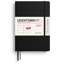Diary Weekly Planner 2027 A5 Black in the group Paper & Pads / Planners / 12-Month Planners at Pen Store (137486)