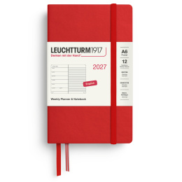 Diary Weekly Planner & Notebook 2027 A6 Cherry in the group Paper & Pads / Planners / 12-Month Planners at Pen Store (137507)