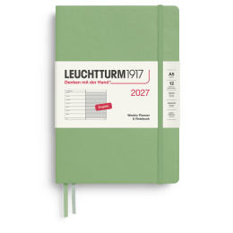 Diary Weekly Planner & Notebook 2026 A5 Sage in the group Paper & Pads / Planners / 12-Month Planners at Pen Store (137519)