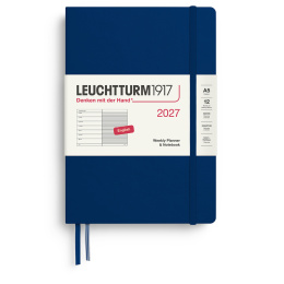 Diary Weekly Planner & Notebook 2026 A5 Navy in the group Paper & Pads / Planners / 12-Month Planners at Pen Store (137523)