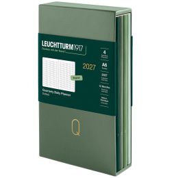 Diary Quarterly Planner 2027 Shades of Green in the group Paper & Pads / Planners / 12-Month Planners at Pen Store (137525)