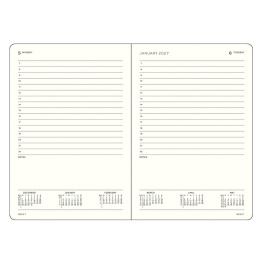 Diary Daily Planner 2027 A5 Black in the group Paper & Pads / Planners / 12-Month Planners at Pen Store (137526)
