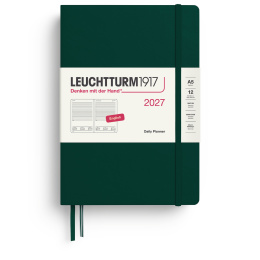Diary Daily Planner 2027 A5 Forest Green in the group Paper & Pads / Planners / 12-Month Planners at Pen Store (137531)