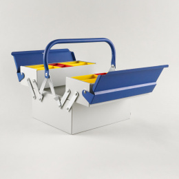 Toolbox Atena Grey/Blue in the group Hobby & Creativity / Organize / Storage at Pen Store (137548)