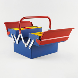 Toolbox Atena Blue/Red in the group Hobby & Creativity / Organize / Storage at Pen Store (137551)