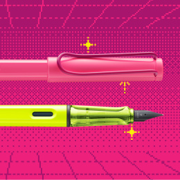 Safari Fountain Pen Neon Yellow in the group Pens / Fine Writing / Fountain Pens at Pen Store (137577_r)