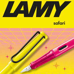 Safari Fountain Pen Neon Yellow in the group Pens / Fine Writing / Fountain Pens at Pen Store (137577_r)