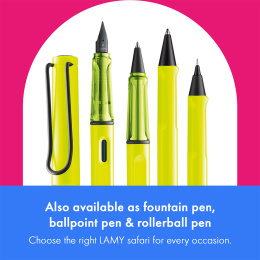Safari Mechanical Pencil 0.5 Neon Yellow in the group Pens / Writing / Mechanical Pencils at Pen Store (137582)