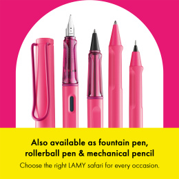 Safari Ballpoint pen Neon Pink in the group Pens / Fine Writing / Ballpoint Pens at Pen Store (137586)
