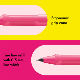 Safari Mechanical Pencil 0.5 Neon Pink in the group Pens / Writing / Mechanical Pencils at Pen Store (137588)