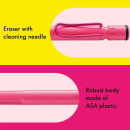 Safari Mechanical Pencil 0.5 Neon Pink in the group Pens / Writing / Mechanical Pencils at Pen Store (137588)