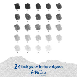 Mars Lumograph set of 24 in the group Art Supplies / Crayons & Graphite / Graphite & Pencils at Pen Store (137591)