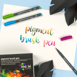 Pigment Arts Brush Pen set of 6 Yellow/Orange in the group Product series / Staedtler Artist Series at Pen Store (137615)