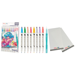 Brush Sign Pen Twin Expressive Set Manga in the group Pens / Artist Pens / Brush Pens at Pen Store (137669)
