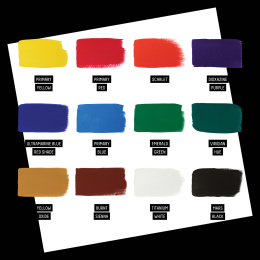Gouache Paint Essentials Set 12x22 ml in the group Art Supplies / Artist colours / Gouache at Pen Store (137841)