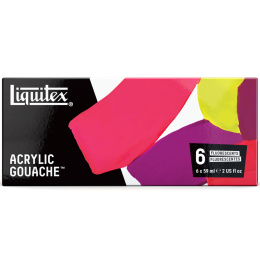 Gouache Paint Fluorescent Set 6x59 ml in the group Art Supplies / Artist colours / Gouache at Pen Store (137842)