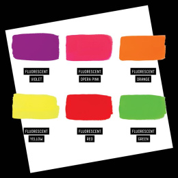 Gouache Paint Fluorescent Set 6x59 ml in the group Art Supplies / Artist colours / Gouache at Pen Store (137842)