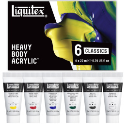 Acrylic Paint Heavy Body Colour Set 6x22 ml in the group Art Supplies / Artist colours / Acrylic Paint at Pen Store (137847)