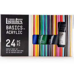 Basics Acrylic Paint Set 24x22 ml in the group Art Supplies / Artist colours / Acrylic Paint at Pen Store (137849)