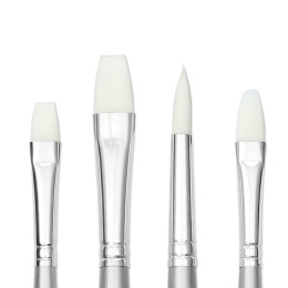 Synthetic Acrylic Brushes Long Handle 4-pack in the group Art Supplies / Brushes / Synthetic Brushes at Pen Store (137851)