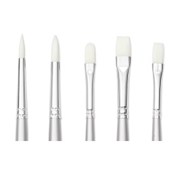 Syntetpensler Akryl Long Handle 5-pak in the group Art Supplies / Brushes / Synthetic Brushes at Pen Store (137852)