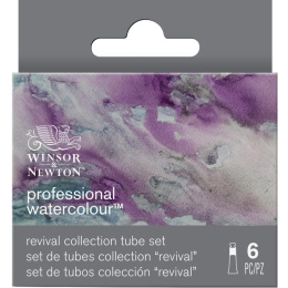 Professional Watercolour 5 ml Tubes Revival Set of 6 in the group Art Supplies / Artist colours / Watercolour Paint / Watercolour in tube at Pen Store (137999)