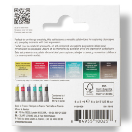 Professional Watercolour 5 ml Tubes Urban Set of 6 in the group Art Supplies / Artist colours / Watercolour Paint / Watercolour in tube at Pen Store (138005)