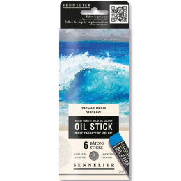 Oil Stick Mini 6-set Seascape in the group Art Supplies / Crayons & Graphite / Oil sticks at Pen Store (138060)