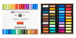 Soft Pastel à l'écu Half Stick Set of 40 in the group Art Supplies / Crayons & Graphite / Pastel Crayons at Pen Store (138070)
