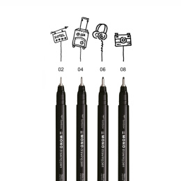 MONO Drawing Fine Fineliner Set of 4 in the group Pens / Writing / Fineliners at Pen Store (138132)