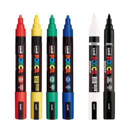 PC-5M/BR Set of 4  in the group Pens / Artist Pens / Illustration Markers at Pen Store (138267)