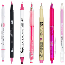 Sample kit Pink in the group Shop by colour / Shop by Colour: Pink at Pen Store (sample02_set)