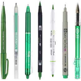 Sample kit Green in the group Selected / Sample kits at Pen Store (sample09_set)