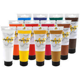 Acrylic paint 120 ml 12-set Landscape  in the group Art Supplies / Artist colours / Acrylic Paint at Pen Store (set_art7)